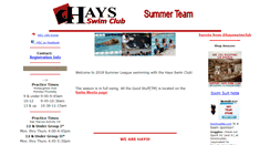 Desktop Screenshot of haysswimsummer.org