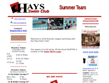 Tablet Screenshot of haysswimsummer.org